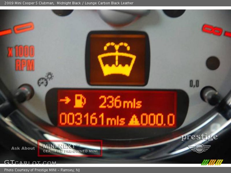 Midnight Black / Lounge Carbon Black Leather 2009 Mini Cooper S Clubman