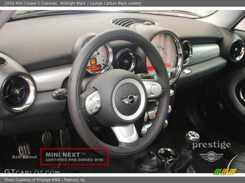 Midnight Black / Lounge Carbon Black Leather 2009 Mini Cooper S Clubman