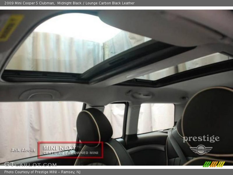 Midnight Black / Lounge Carbon Black Leather 2009 Mini Cooper S Clubman