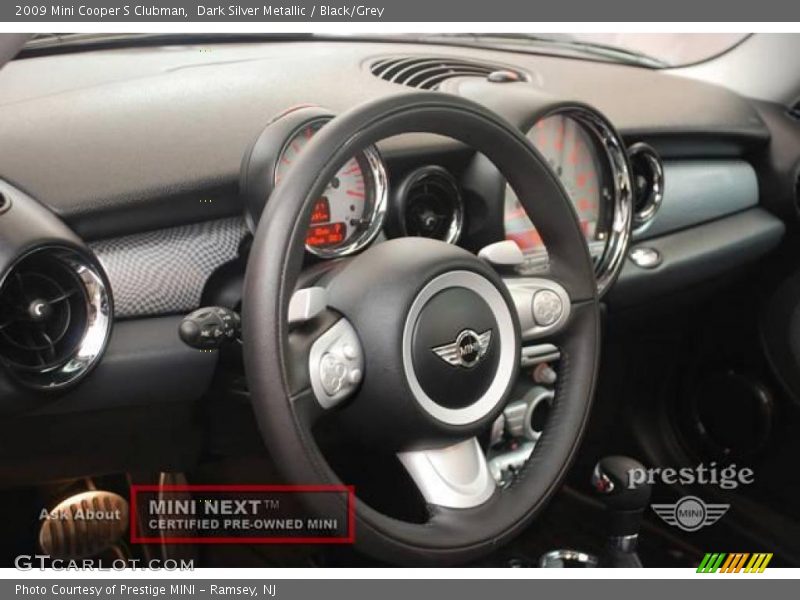 Dark Silver Metallic / Black/Grey 2009 Mini Cooper S Clubman