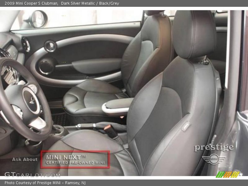 Dark Silver Metallic / Black/Grey 2009 Mini Cooper S Clubman