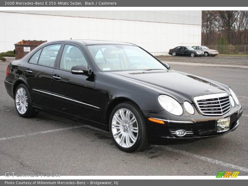 Black / Cashmere 2008 Mercedes-Benz E 350 4Matic Sedan