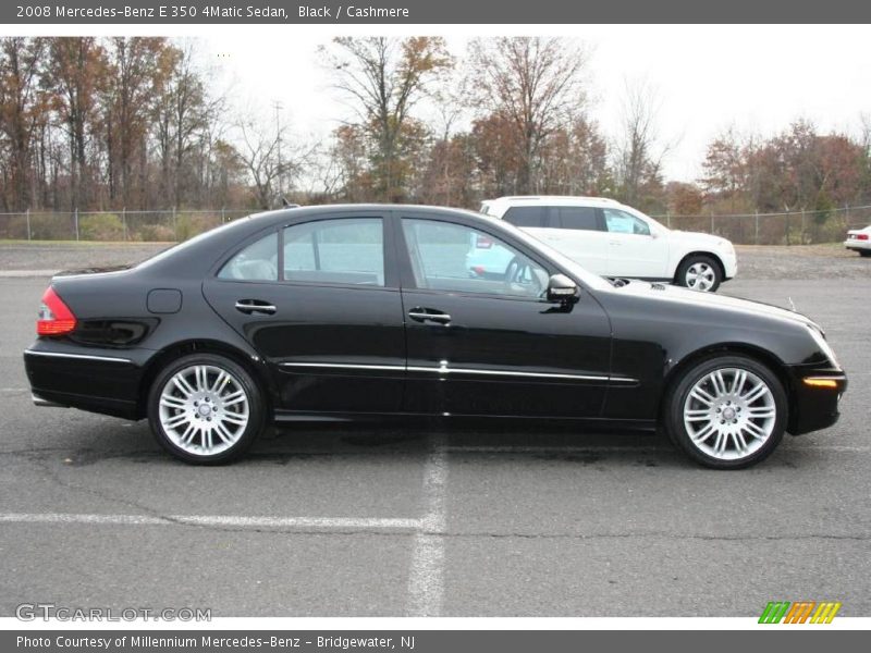 Black / Cashmere 2008 Mercedes-Benz E 350 4Matic Sedan