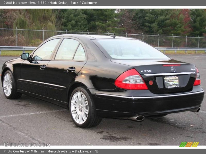 Black / Cashmere 2008 Mercedes-Benz E 350 4Matic Sedan