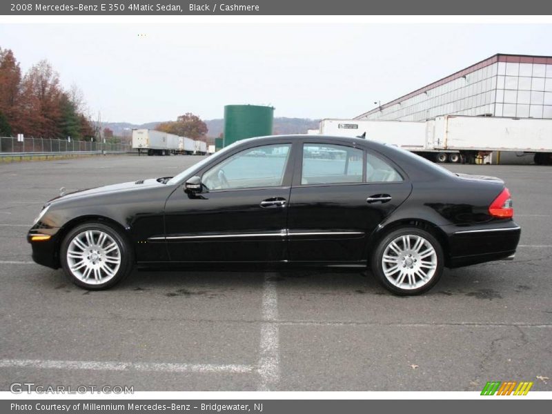 Black / Cashmere 2008 Mercedes-Benz E 350 4Matic Sedan