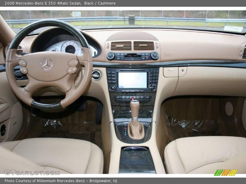 Black / Cashmere 2008 Mercedes-Benz E 350 4Matic Sedan