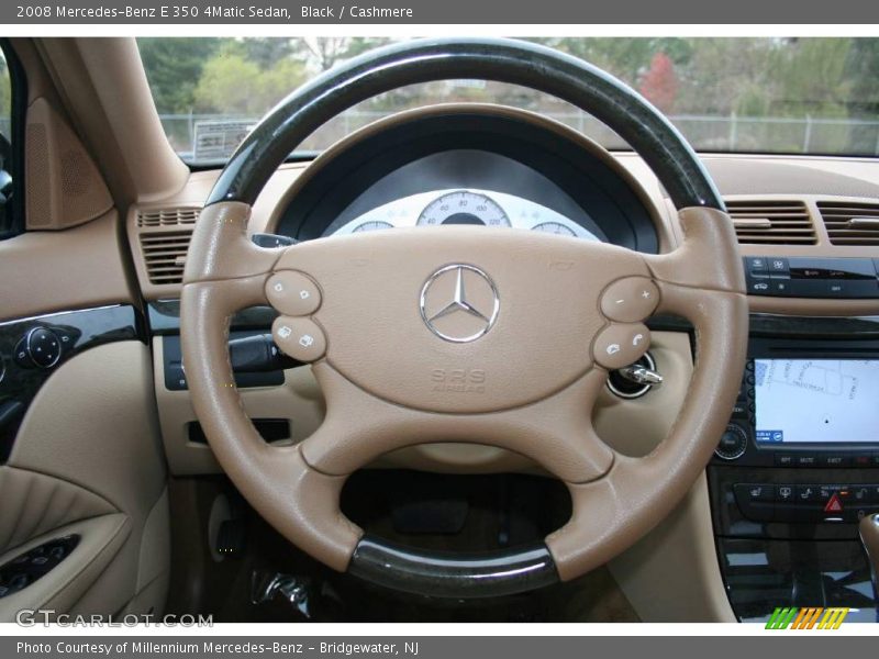 Black / Cashmere 2008 Mercedes-Benz E 350 4Matic Sedan