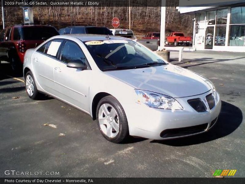 Quicksilver Metallic / Ebony 2009 Pontiac G6 Sedan
