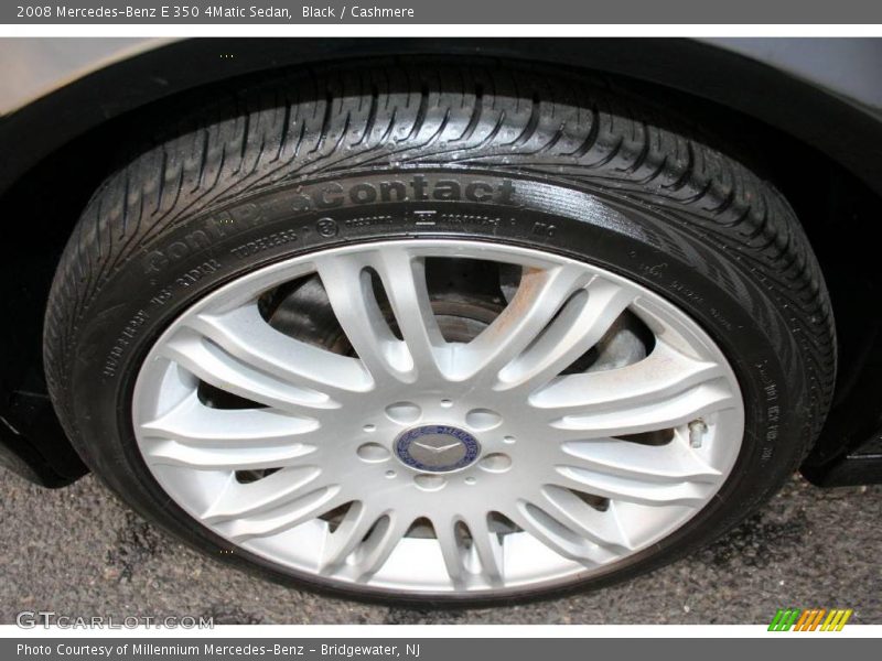 Black / Cashmere 2008 Mercedes-Benz E 350 4Matic Sedan
