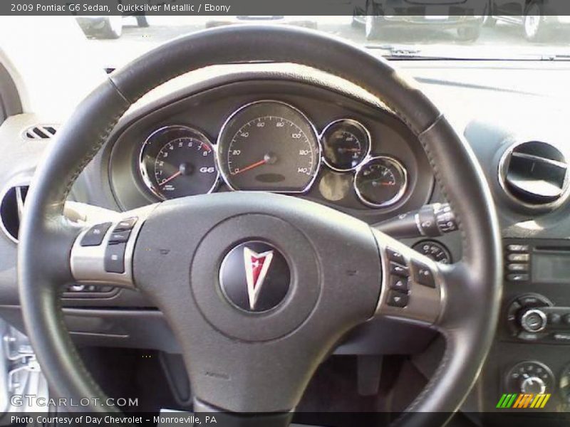 Quicksilver Metallic / Ebony 2009 Pontiac G6 Sedan