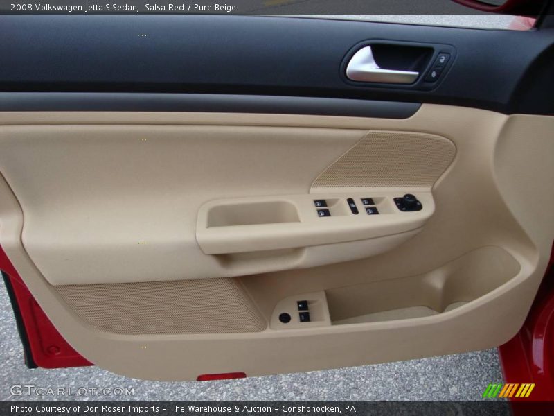 Salsa Red / Pure Beige 2008 Volkswagen Jetta S Sedan