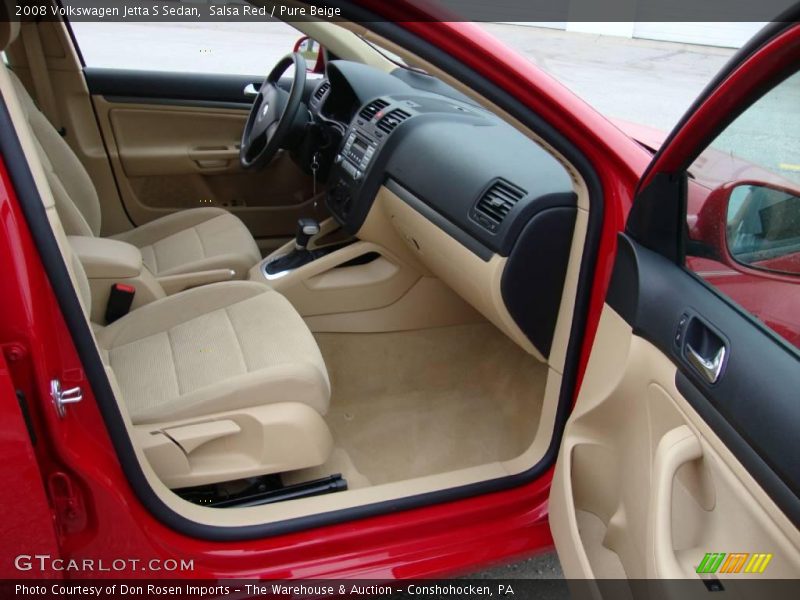 Salsa Red / Pure Beige 2008 Volkswagen Jetta S Sedan