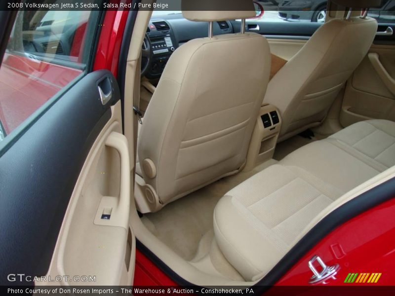 Salsa Red / Pure Beige 2008 Volkswagen Jetta S Sedan