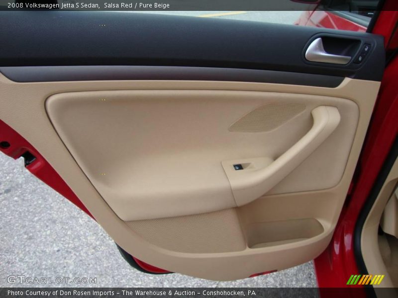 Salsa Red / Pure Beige 2008 Volkswagen Jetta S Sedan