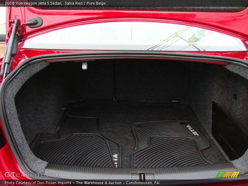 Salsa Red / Pure Beige 2008 Volkswagen Jetta S Sedan