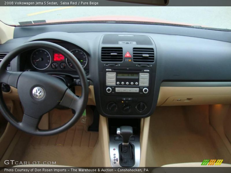 Salsa Red / Pure Beige 2008 Volkswagen Jetta S Sedan