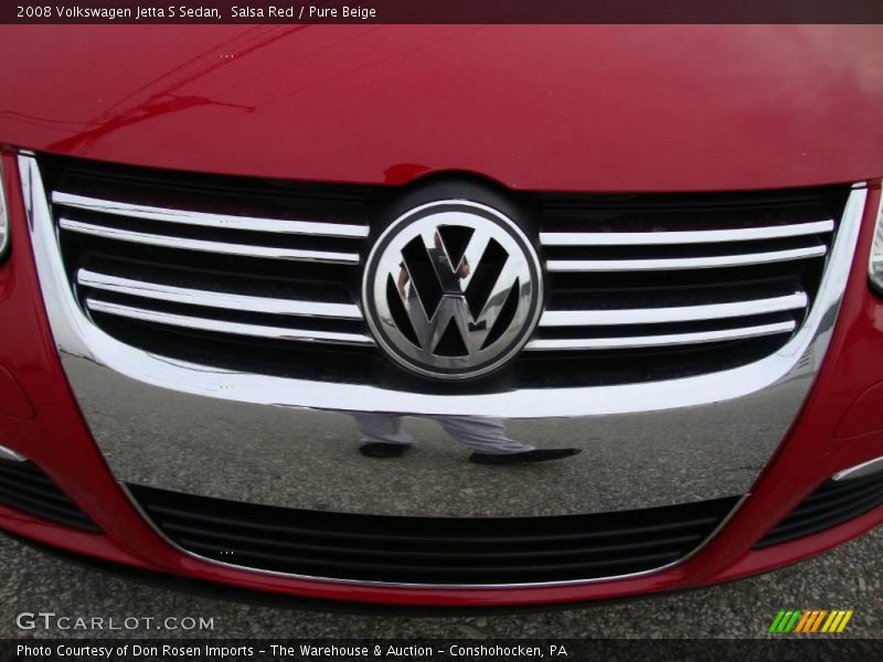 Salsa Red / Pure Beige 2008 Volkswagen Jetta S Sedan
