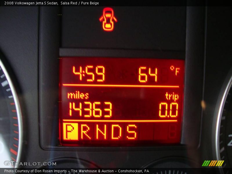 Salsa Red / Pure Beige 2008 Volkswagen Jetta S Sedan