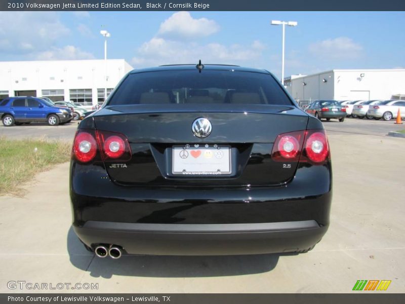 Black / Cornsilk Beige 2010 Volkswagen Jetta Limited Edition Sedan