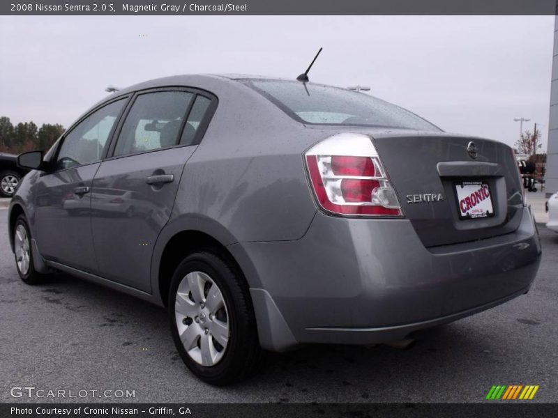 Magnetic Gray / Charcoal/Steel 2008 Nissan Sentra 2.0 S