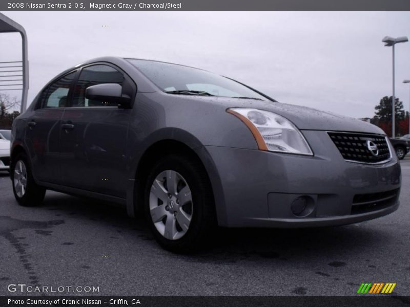 Magnetic Gray / Charcoal/Steel 2008 Nissan Sentra 2.0 S