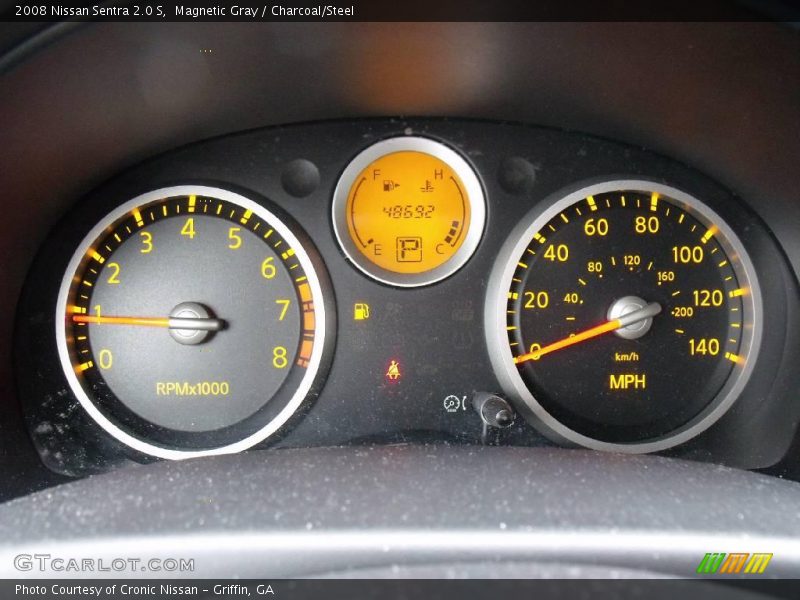 Magnetic Gray / Charcoal/Steel 2008 Nissan Sentra 2.0 S