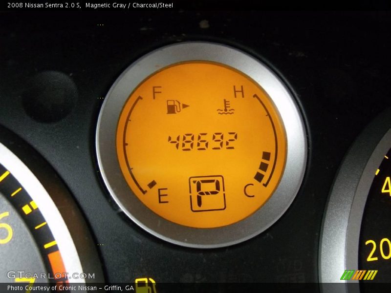 Magnetic Gray / Charcoal/Steel 2008 Nissan Sentra 2.0 S