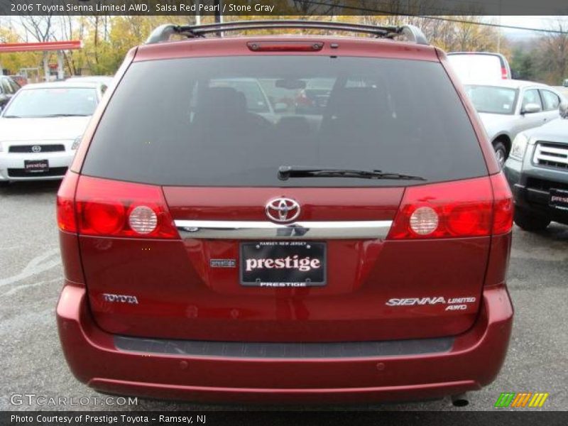 Salsa Red Pearl / Stone Gray 2006 Toyota Sienna Limited AWD