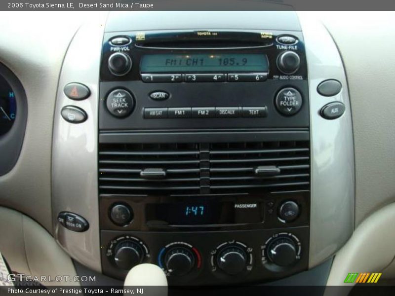 Desert Sand Mica / Taupe 2006 Toyota Sienna LE