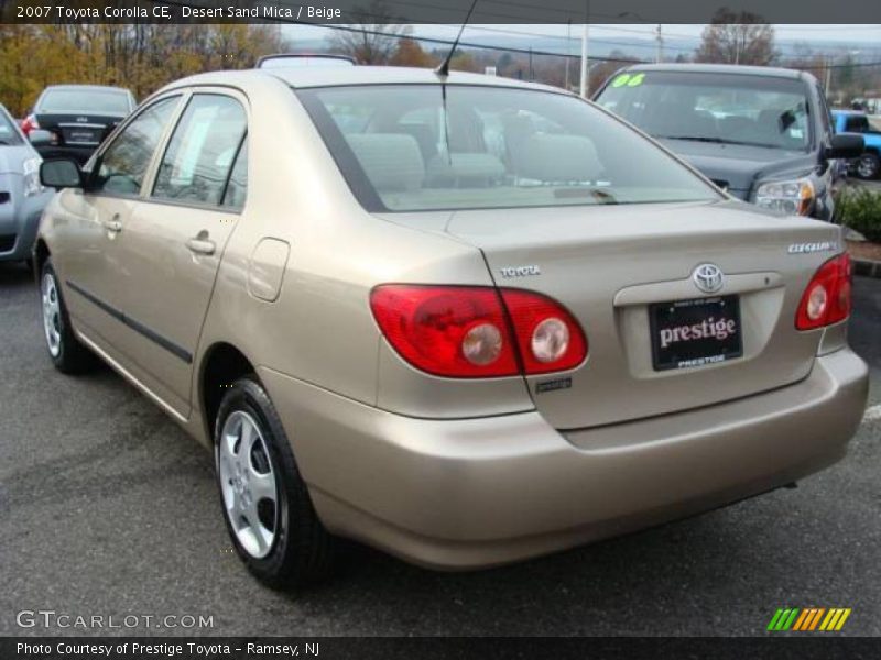 Desert Sand Mica / Beige 2007 Toyota Corolla CE