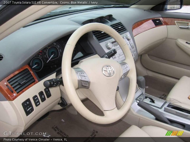 Cosmic Blue Metallic / Ivory 2007 Toyota Solara SLE V6 Convertible