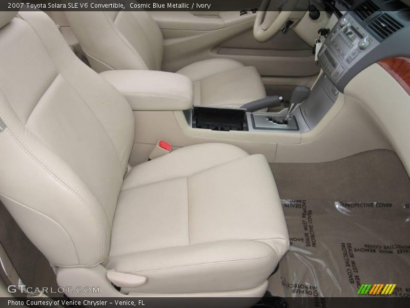 Cosmic Blue Metallic / Ivory 2007 Toyota Solara SLE V6 Convertible