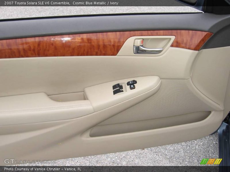 Cosmic Blue Metallic / Ivory 2007 Toyota Solara SLE V6 Convertible