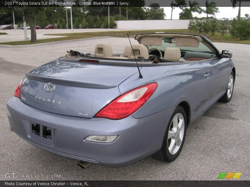 Cosmic Blue Metallic / Ivory 2007 Toyota Solara SLE V6 Convertible