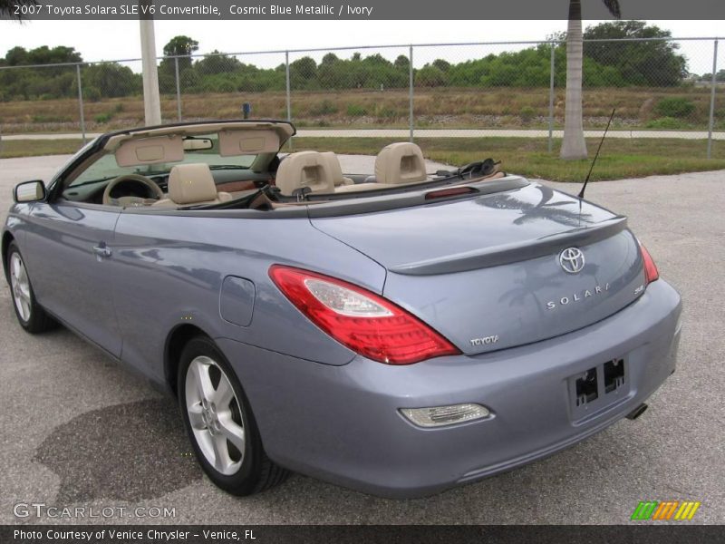 Cosmic Blue Metallic / Ivory 2007 Toyota Solara SLE V6 Convertible