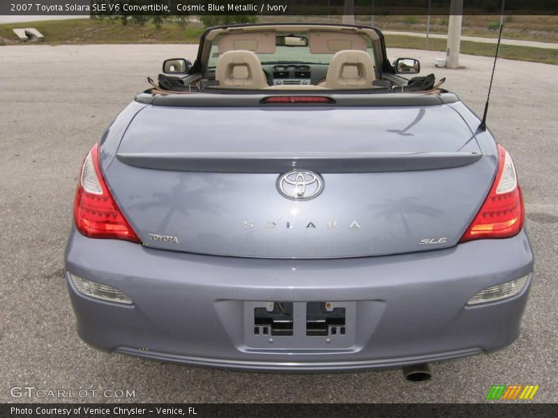Cosmic Blue Metallic / Ivory 2007 Toyota Solara SLE V6 Convertible