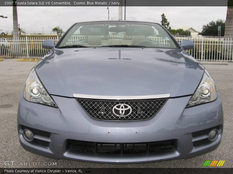 Cosmic Blue Metallic / Ivory 2007 Toyota Solara SLE V6 Convertible