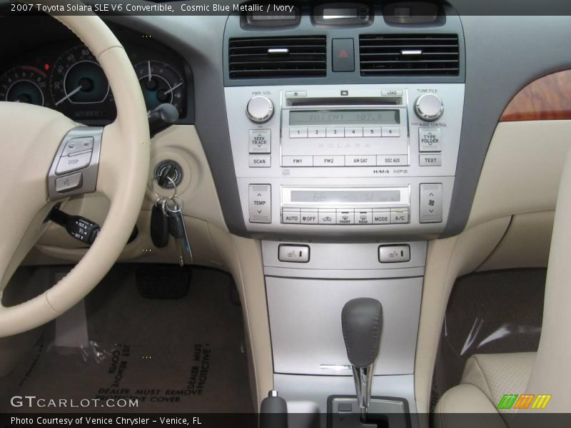 Cosmic Blue Metallic / Ivory 2007 Toyota Solara SLE V6 Convertible