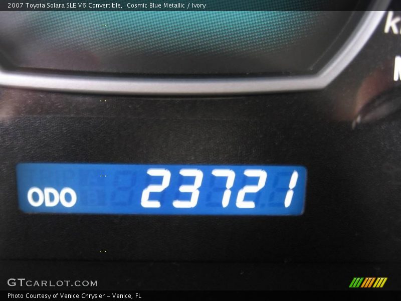 Cosmic Blue Metallic / Ivory 2007 Toyota Solara SLE V6 Convertible