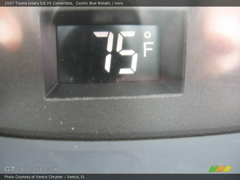 Cosmic Blue Metallic / Ivory 2007 Toyota Solara SLE V6 Convertible