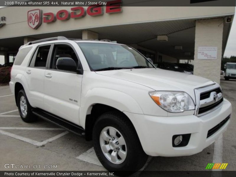 Natural White / Stone Gray 2008 Toyota 4Runner SR5 4x4