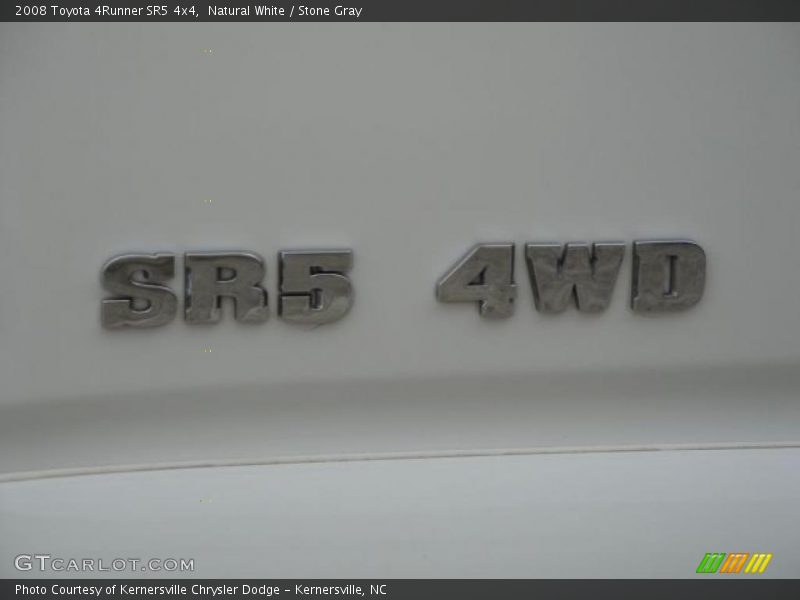Natural White / Stone Gray 2008 Toyota 4Runner SR5 4x4