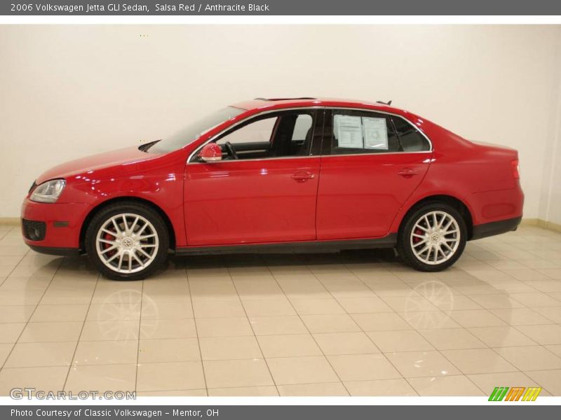 Salsa Red / Anthracite Black 2006 Volkswagen Jetta GLI Sedan