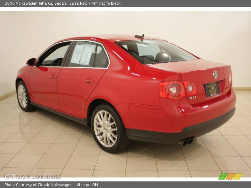 Salsa Red / Anthracite Black 2006 Volkswagen Jetta GLI Sedan