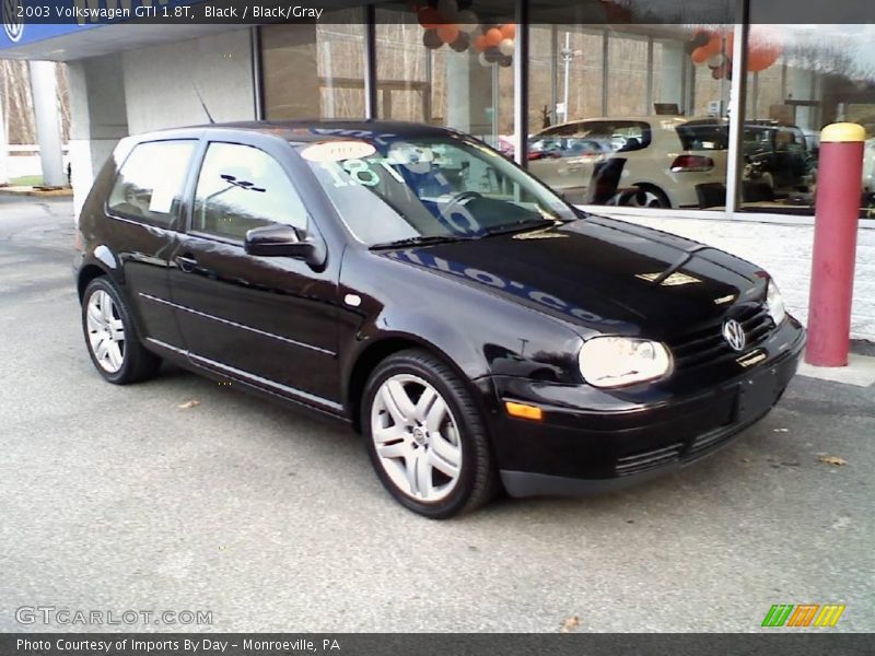 Black / Black/Gray 2003 Volkswagen GTI 1.8T