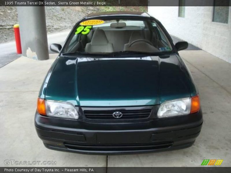 Sierra Green Metallic / Beige 1995 Toyota Tercel DX Sedan