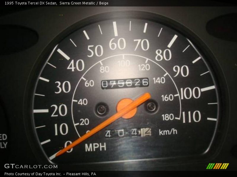 Sierra Green Metallic / Beige 1995 Toyota Tercel DX Sedan