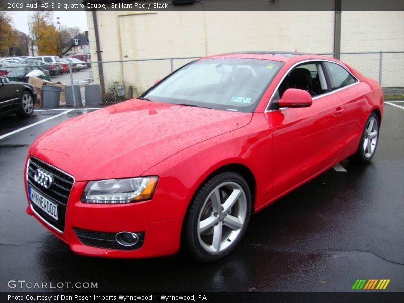 Brilliant Red / Black 2009 Audi A5 3.2 quattro Coupe