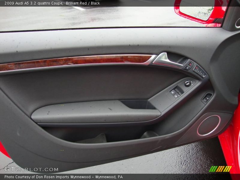Brilliant Red / Black 2009 Audi A5 3.2 quattro Coupe