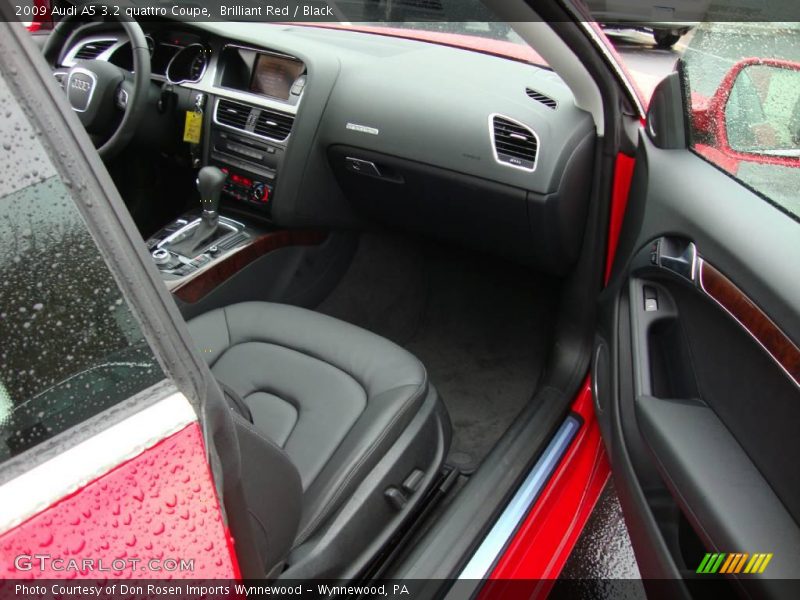 Brilliant Red / Black 2009 Audi A5 3.2 quattro Coupe